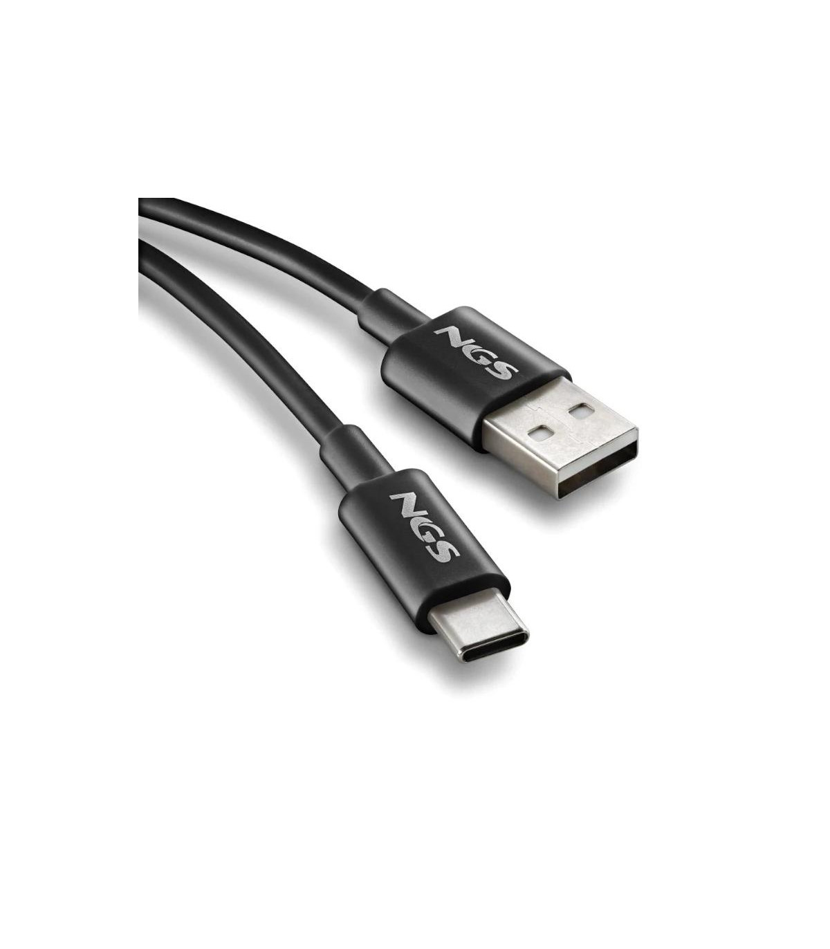 NGS CABLE CARGA RAPIDA USB-A A USB-C 1M NEGRO