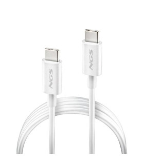NGS CABLE CARGA RAPIDA USB-C A USB-C 1M BLANCO