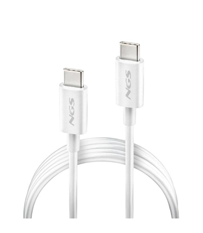 NGS CABLE CARGA RAPIDA USB-C A USB-C 1M BLANCO