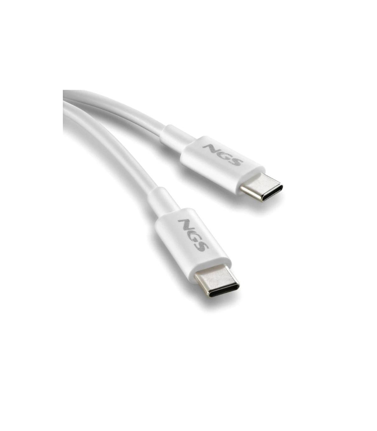 NGS CABLE CARGA RAPIDA USB-C A USB-C 1M BLANCO