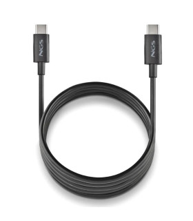 NGS CABLE CARGA RAPIDA USB-C A USB-C 1M NEGRO