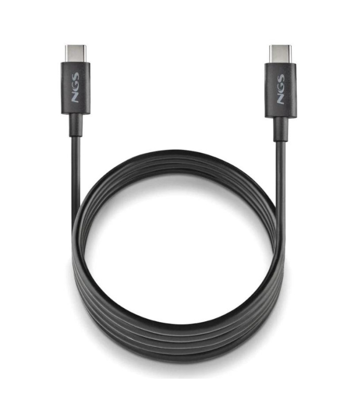 NGS CABLE CARGA RAPIDA USB-C A USB-C 1M NEGRO