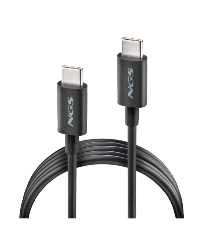 NGS CABLE CARGA RAPIDA USB-C A USB-C 1M NEGRO