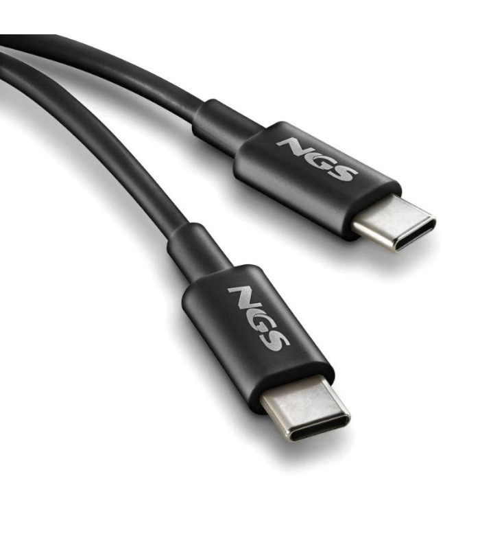 NGS CABLE CARGA RAPIDA USB-C A USB-C 1M NEGRO
