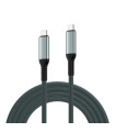EWENT Cable USB 4 Gen 3 tipoC macho a macho 1m