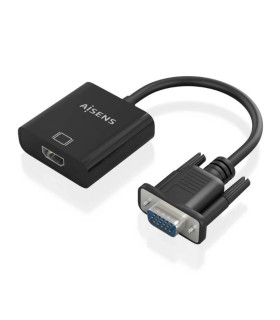 Aisens Conversor SVGA/M+JACK3.5/H+MicroB/H HDMI/H