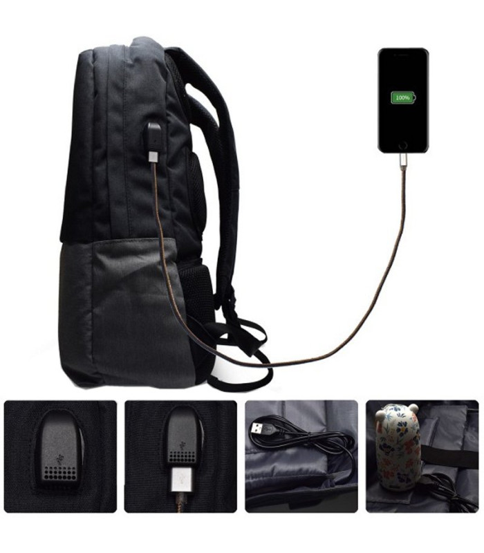 EWENT EW2529 Mochila 17.3" + Puerto usb