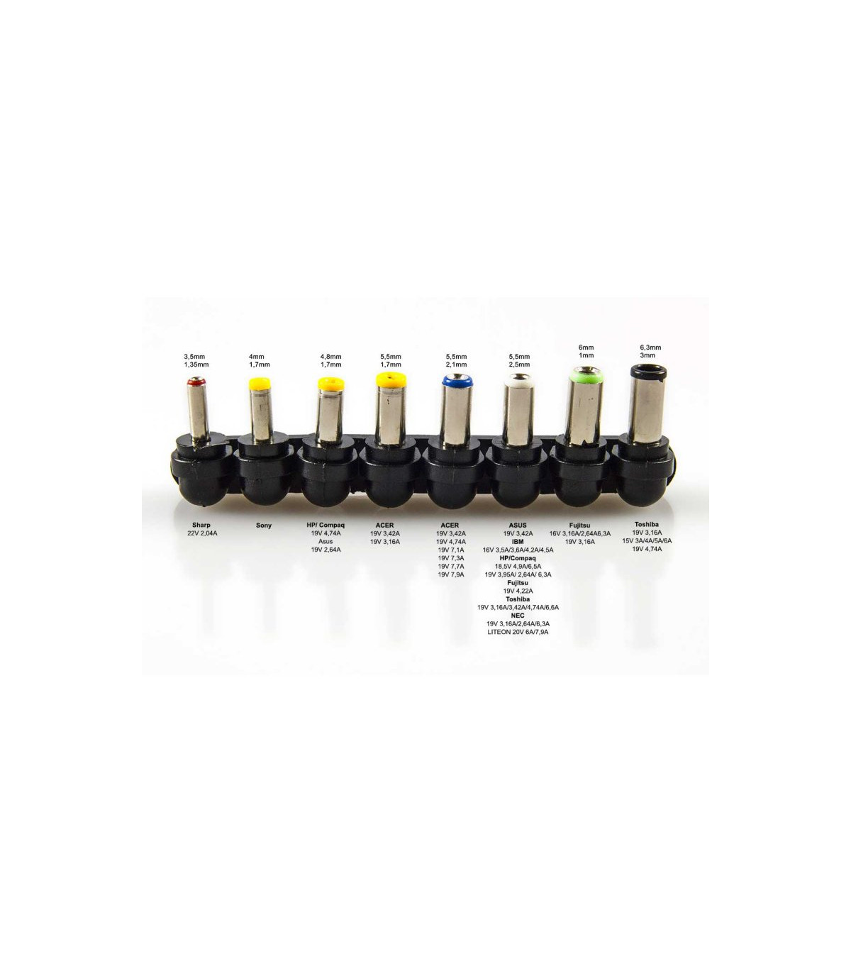 Tacens Cargad.Portát.ANIMA 100W 8Conector.