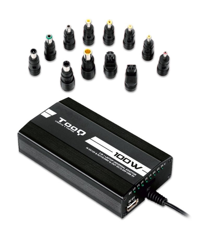 Tooq Cargador portátil 100W 3en1 12 conectores