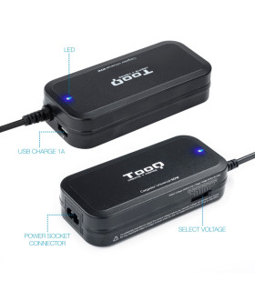 Tooq Cargador portátil 90W manual 12 conectores