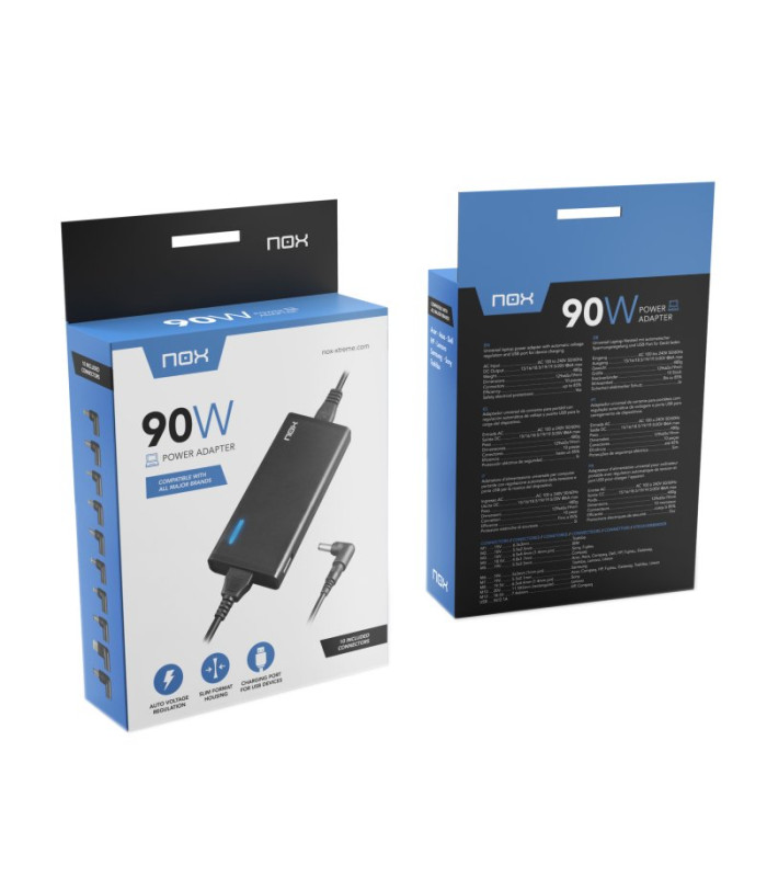 Nox Cargador para portátil 90W USB