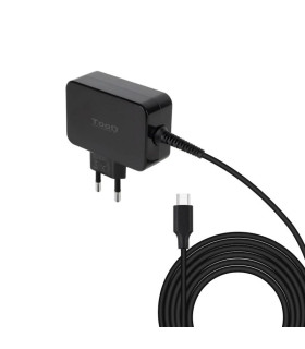 Tooq Cargador portatil GAN USB-C PD 65W Negro