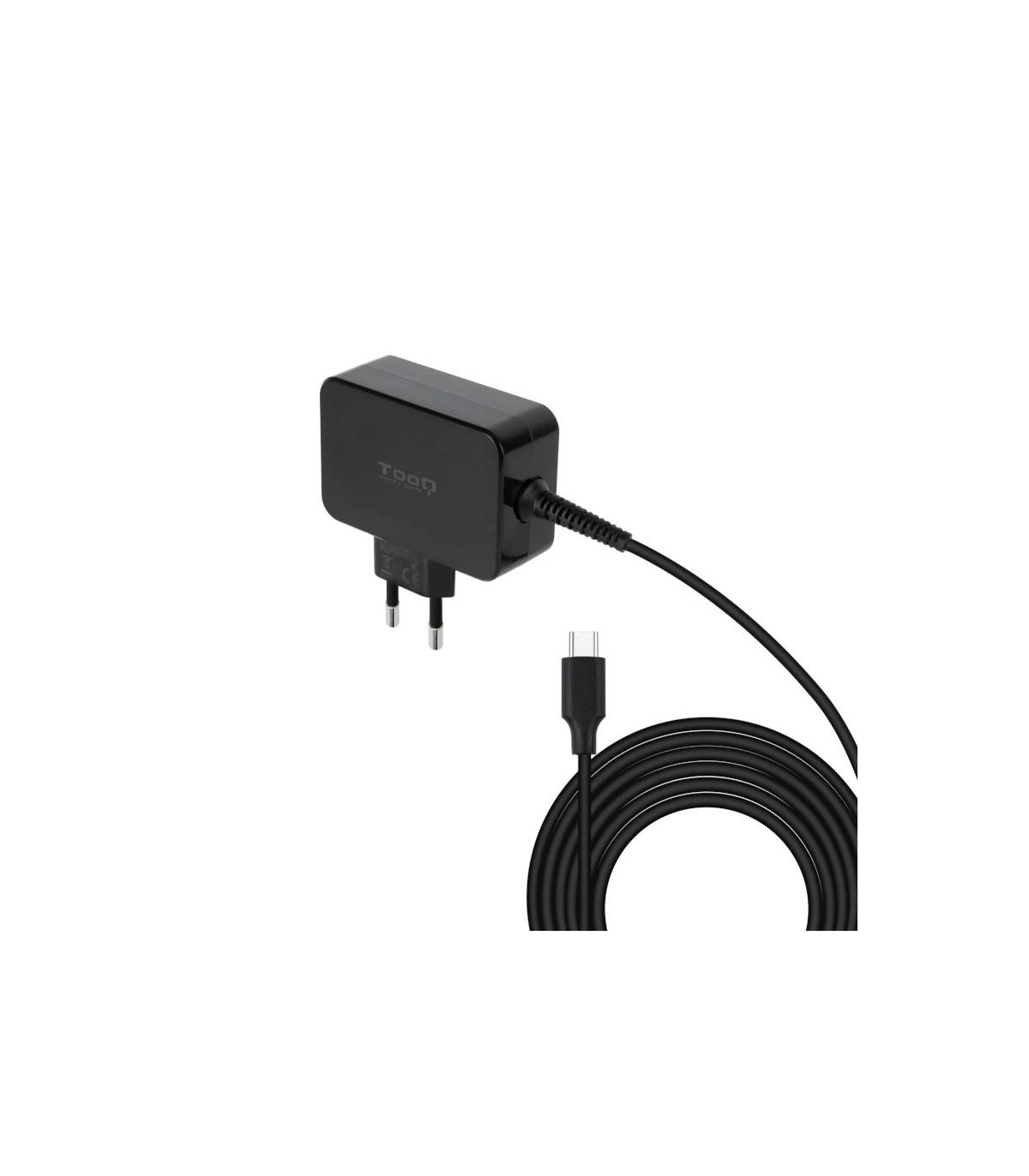Tooq Cargador portatil GAN USB-C PD 65W Negro