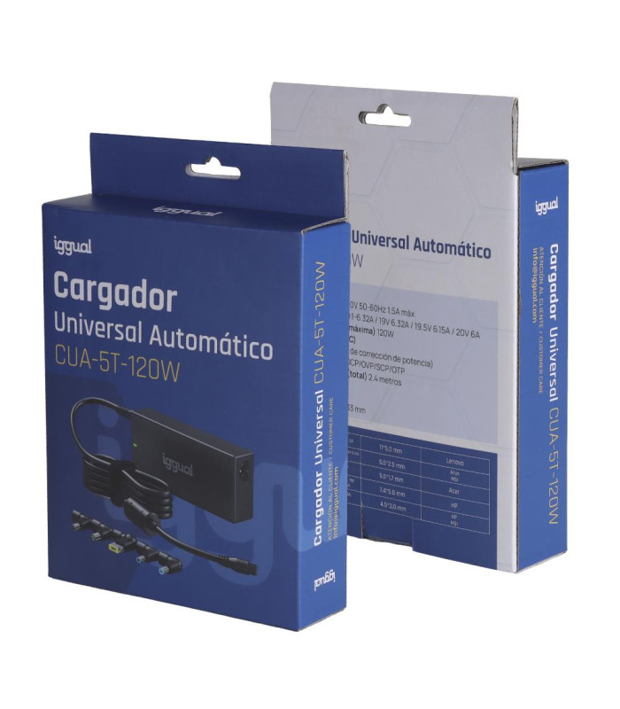 iggual Cargador Universal Automático CUA-5T-120W