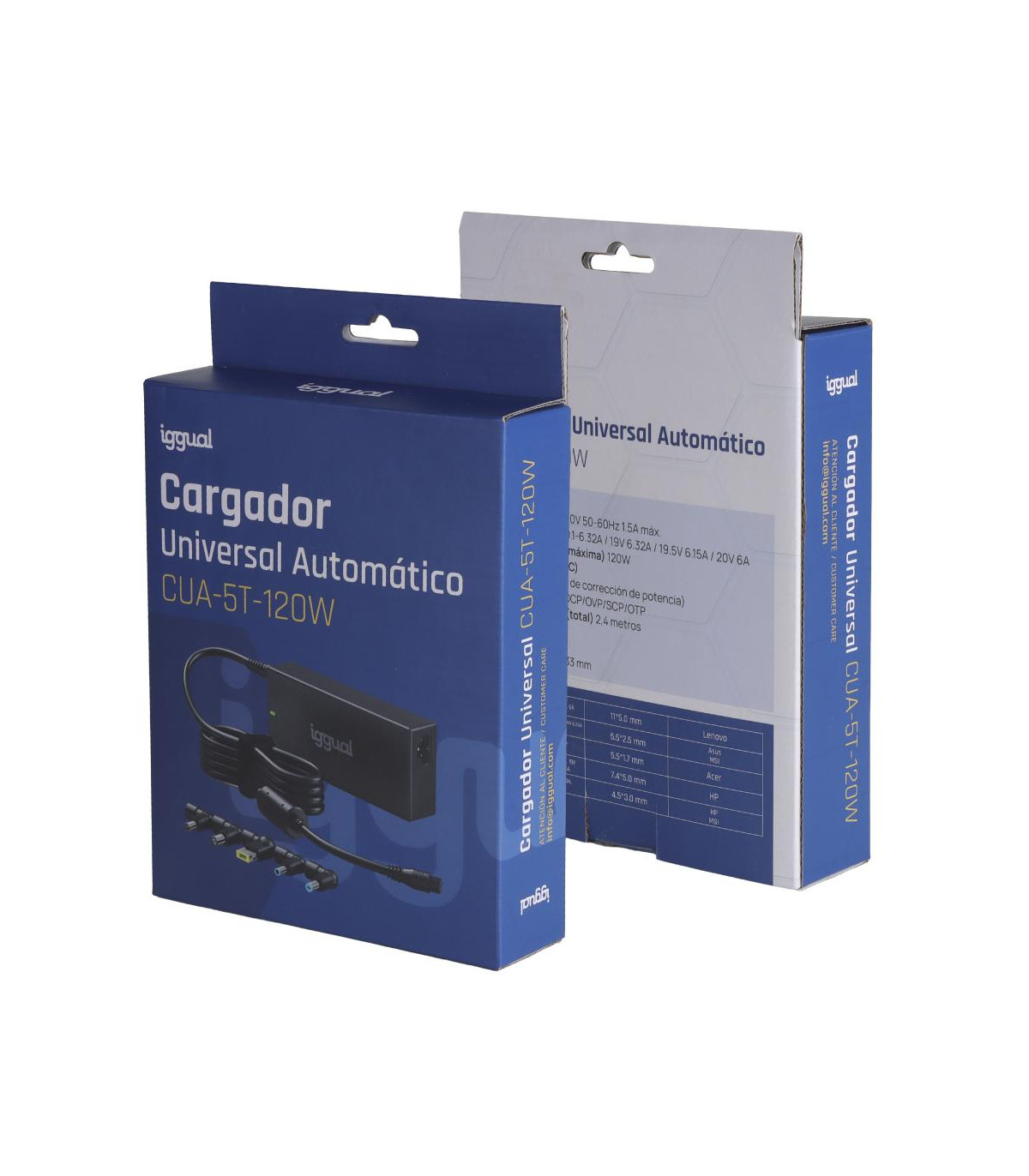 iggual Cargador Universal Automático CUA-5T-120W