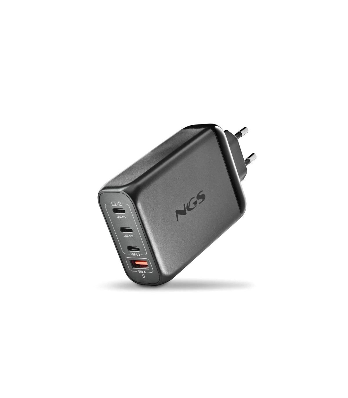 NGS CARGADOR ULTRARAPIDO140W 4 PUERTOS 3USB-C 1 US
