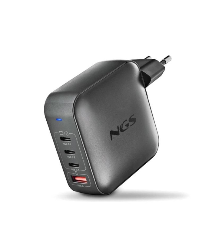 NGS CARGADOR ULTRARAPIDO165W 4 PUERTOS 3USB-C 1 US