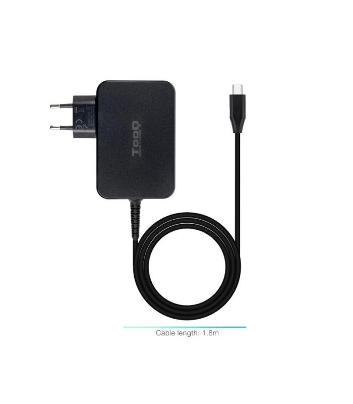 Tooq Cargador portátil GAN USB-C PD 100W Negro