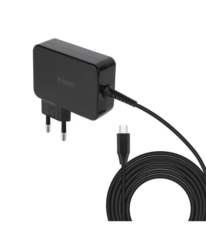 Tooq Cargador portátil GAN USB-C PD 100W Negro