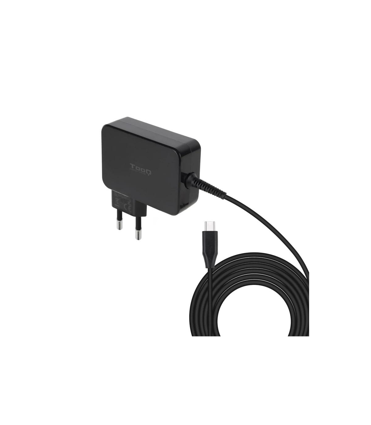 Tooq Cargador portátil GAN USB-C PD 100W Negro