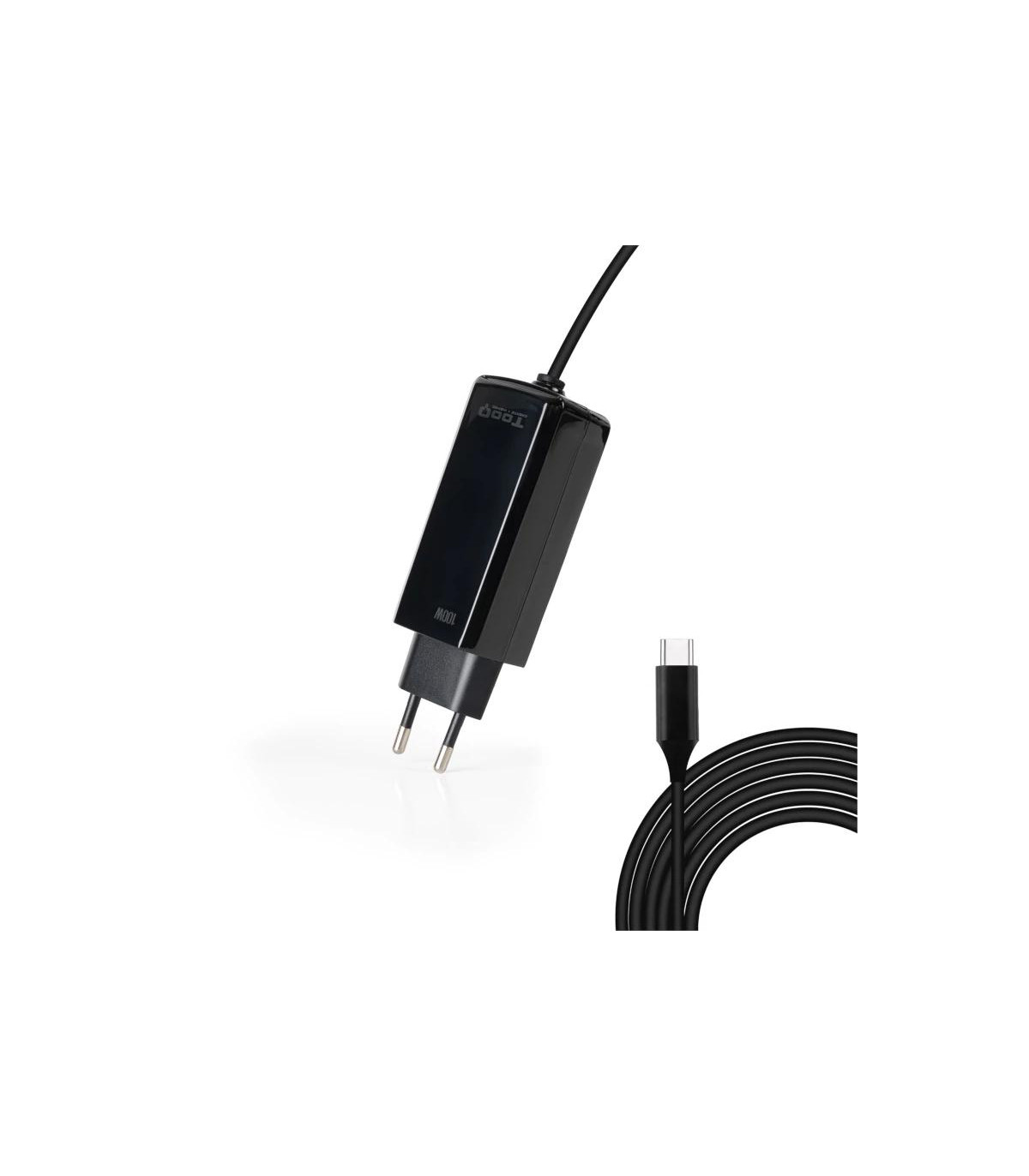 Tooq Cargador portátil GAN USB-C PD 100W Cúbico