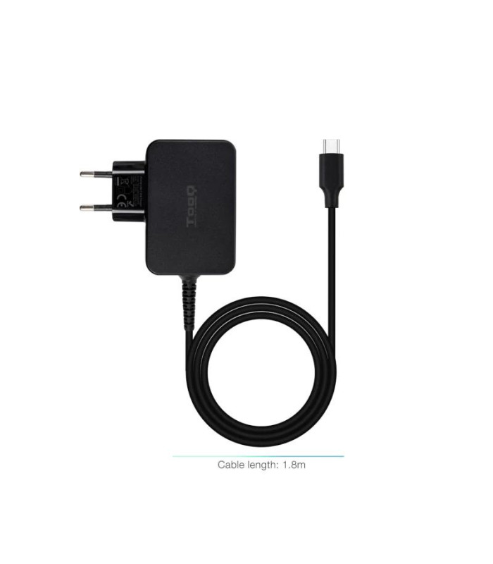 Tooq Cargador portátil GAN USB-C PD 45W Negro