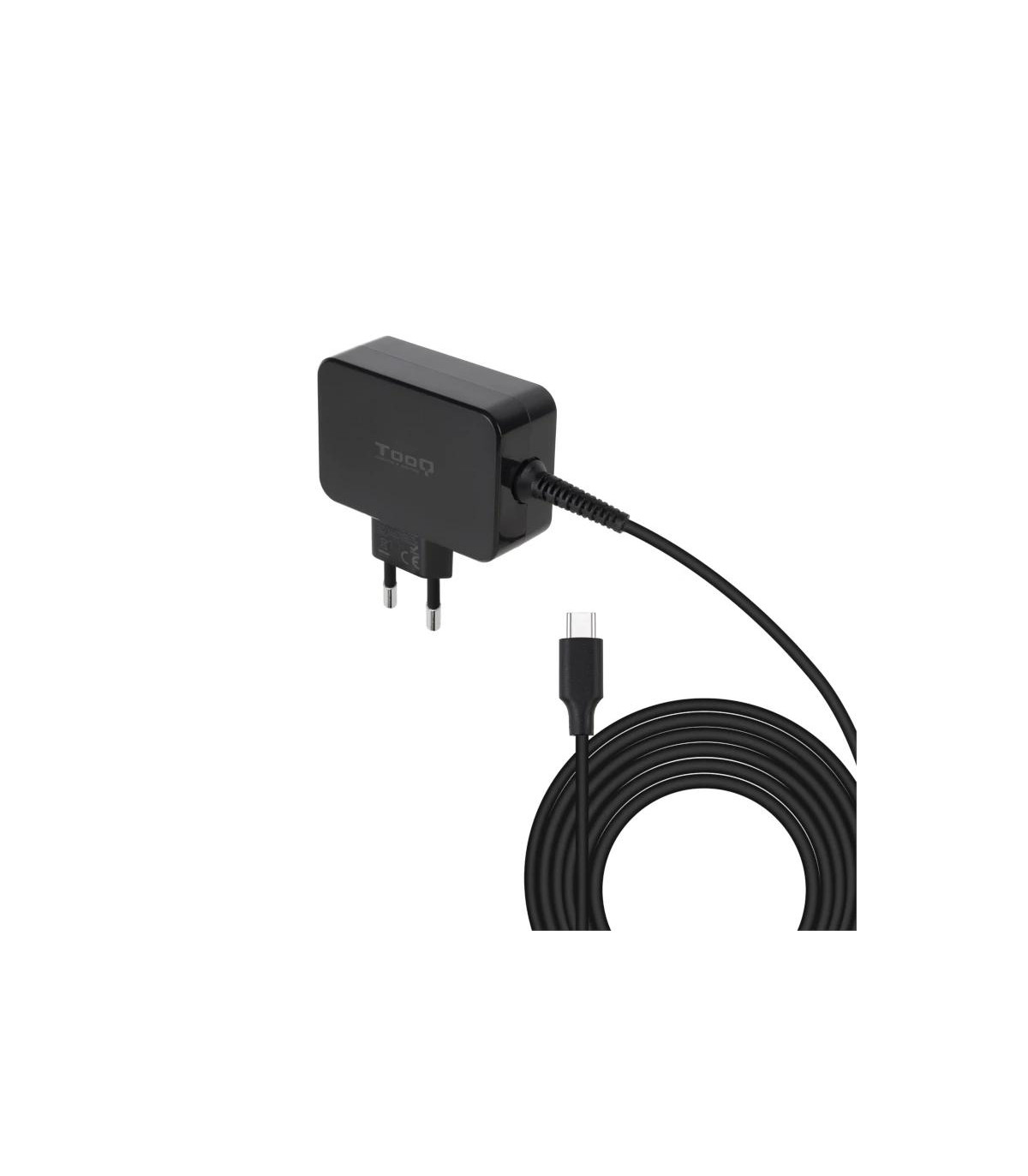 Tooq Cargador portátil GAN USB-C PD 45W Negro