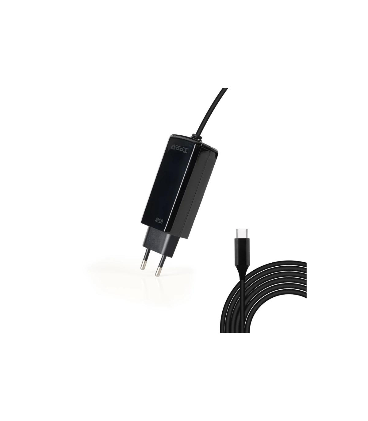 Tooq Cargador portátil GAN USB-C PD 65W Cúbico
