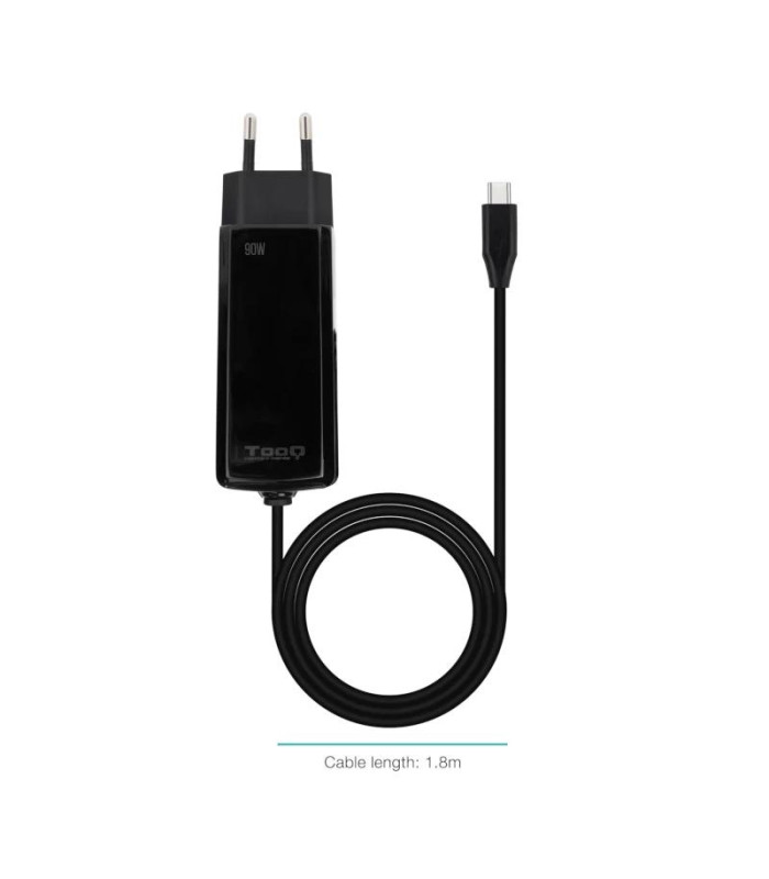 Tooq Cargador portátil GAN USB-C PD 90W Cúbico