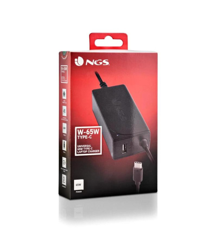 NGS CARGADOR PARA PORTATIL 65W USB C 20V/3,25A