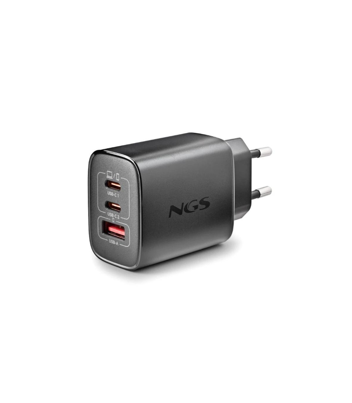 NGS CARGADOR GAN ULTRARAPIDO 65W USB-C+ USB-A