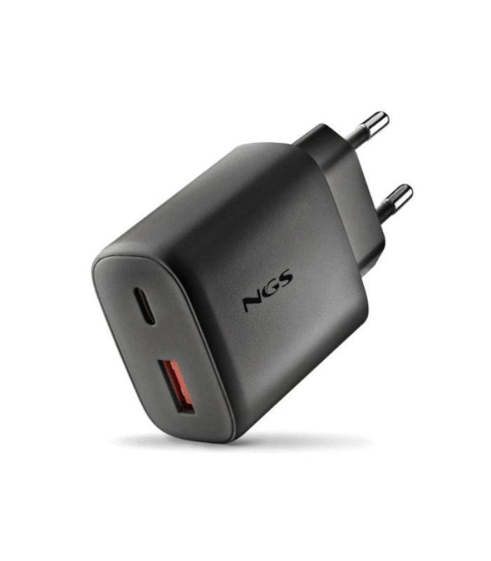 NGS CARGADOR GAN ULTRARAPIDO 45W USB-C+ USB-A