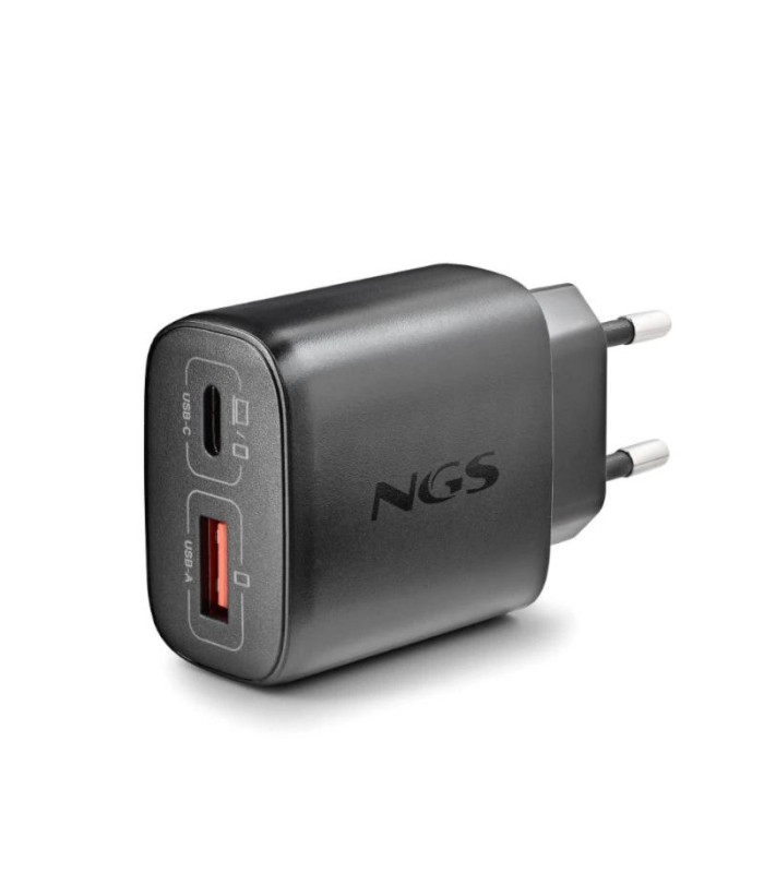 NGS CARGADOR GAN ULTRARAPIDO 45W USB-C+ USB-A