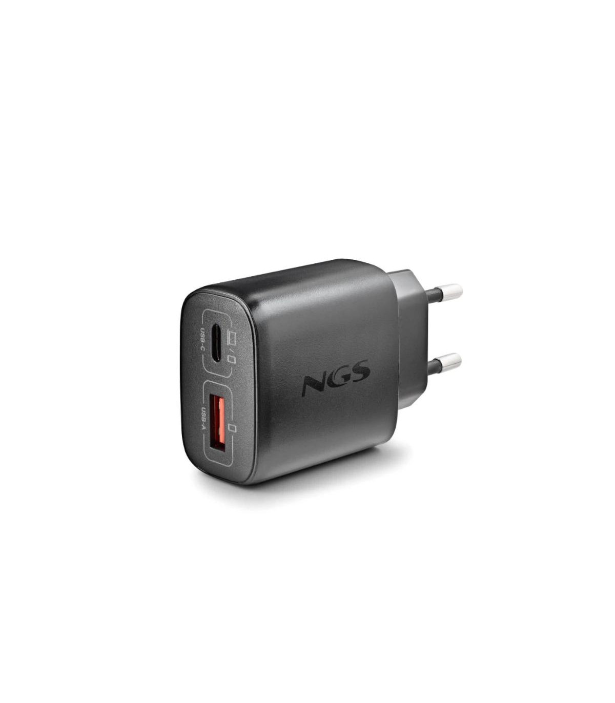 NGS CARGADOR GAN ULTRARAPIDO 45W USB-C+ USB-A