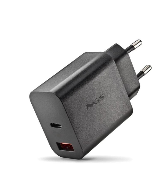 NGS CARGADOR GAN ULTRARAPIDO 30W USB-C+ USB-A