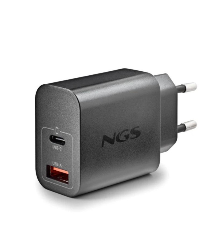 NGS CARGADOR GAN ULTRARAPIDO 30W USB-C+ USB-A