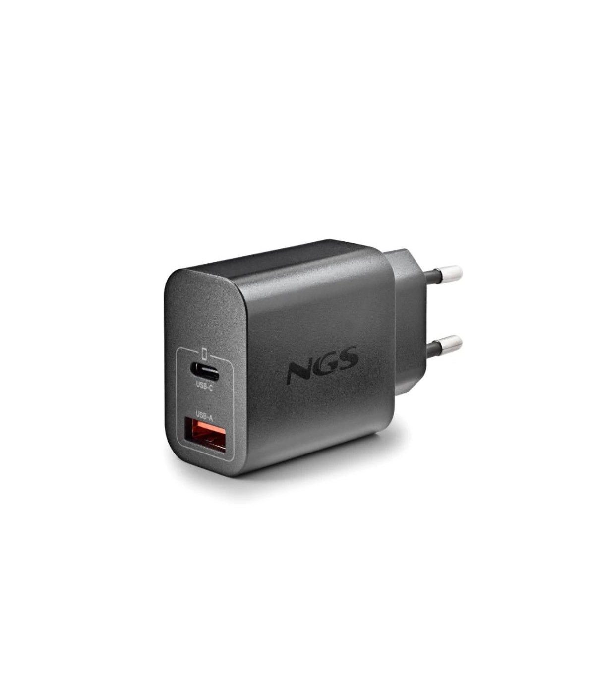NGS CARGADOR GAN ULTRARAPIDO 30W USB-C+ USB-A