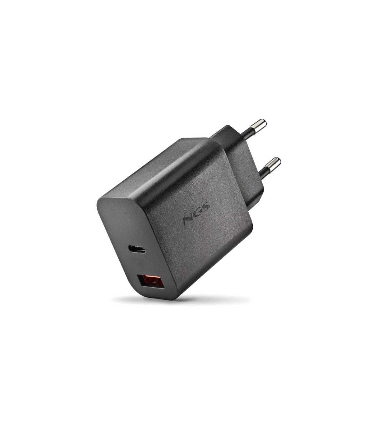 NGS CARGADOR GAN ULTRARAPIDO 20W USB-C+ USB-A