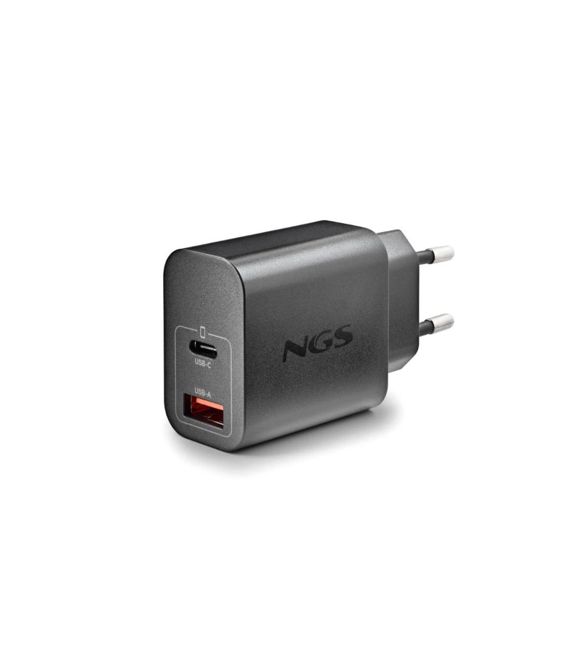 NGS CARGADOR GAN ULTRARAPIDO 20W USB-C+ USB-A