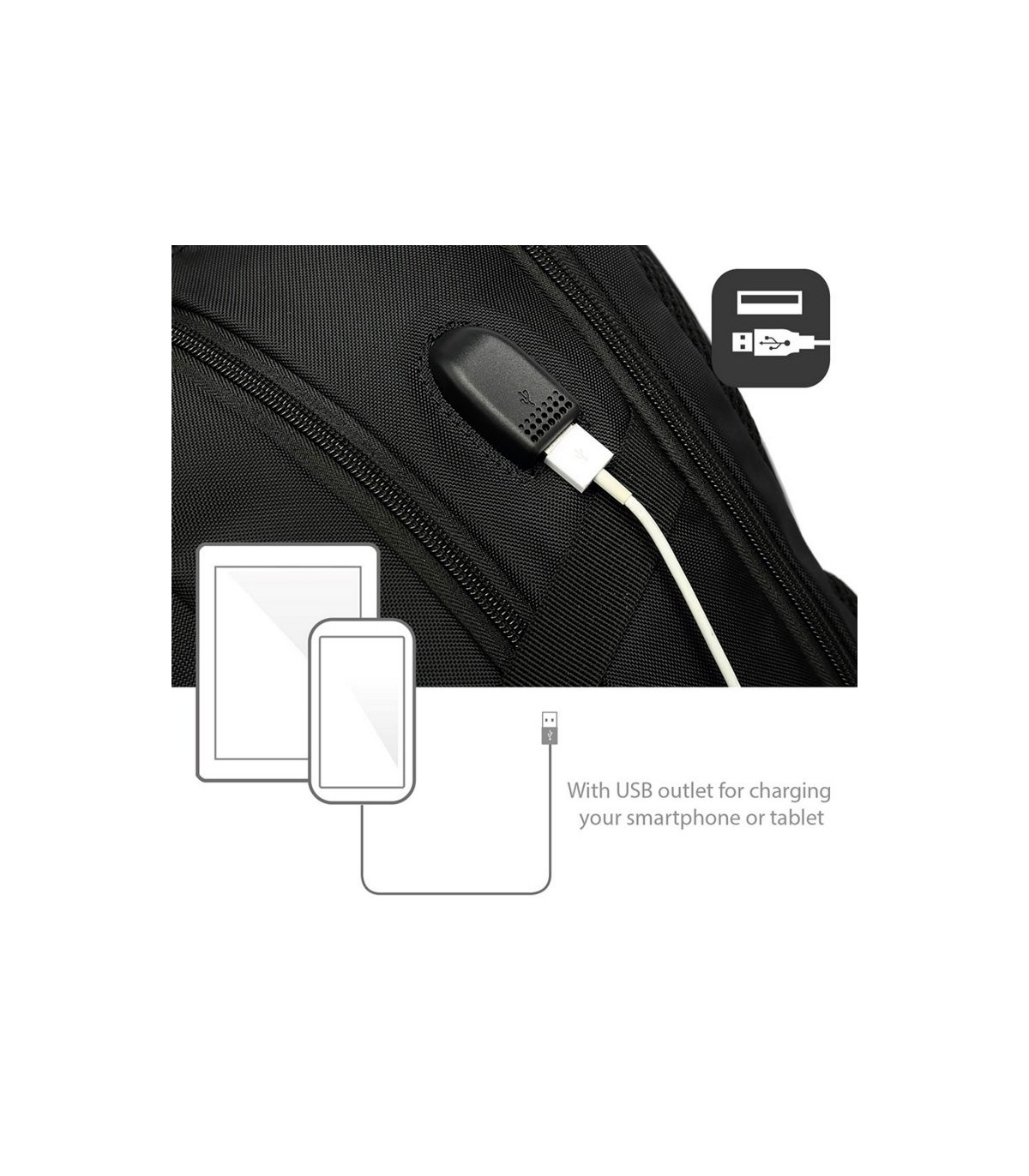 EWENT EW2526 Mochila notebook 15.6" Con puerto USB