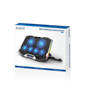 EWENT Refrigeracion y soporte portatil 6 vent. 17"