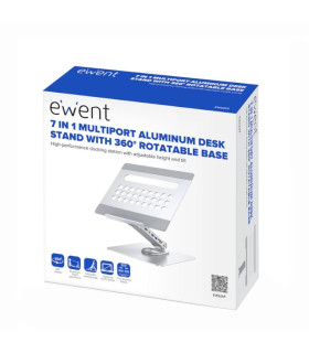 EWENT Soporte Giro 360º y DockingStation 7 en 1