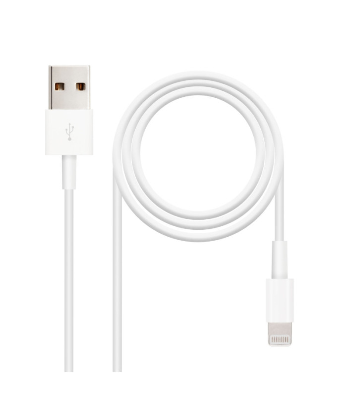 Nanocable Cable de datos/carga LIGHTNING/USB 1 M