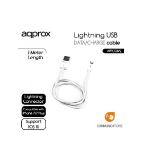 approx APPC03V2 Cable de datos/carga LIGHTNING/USB