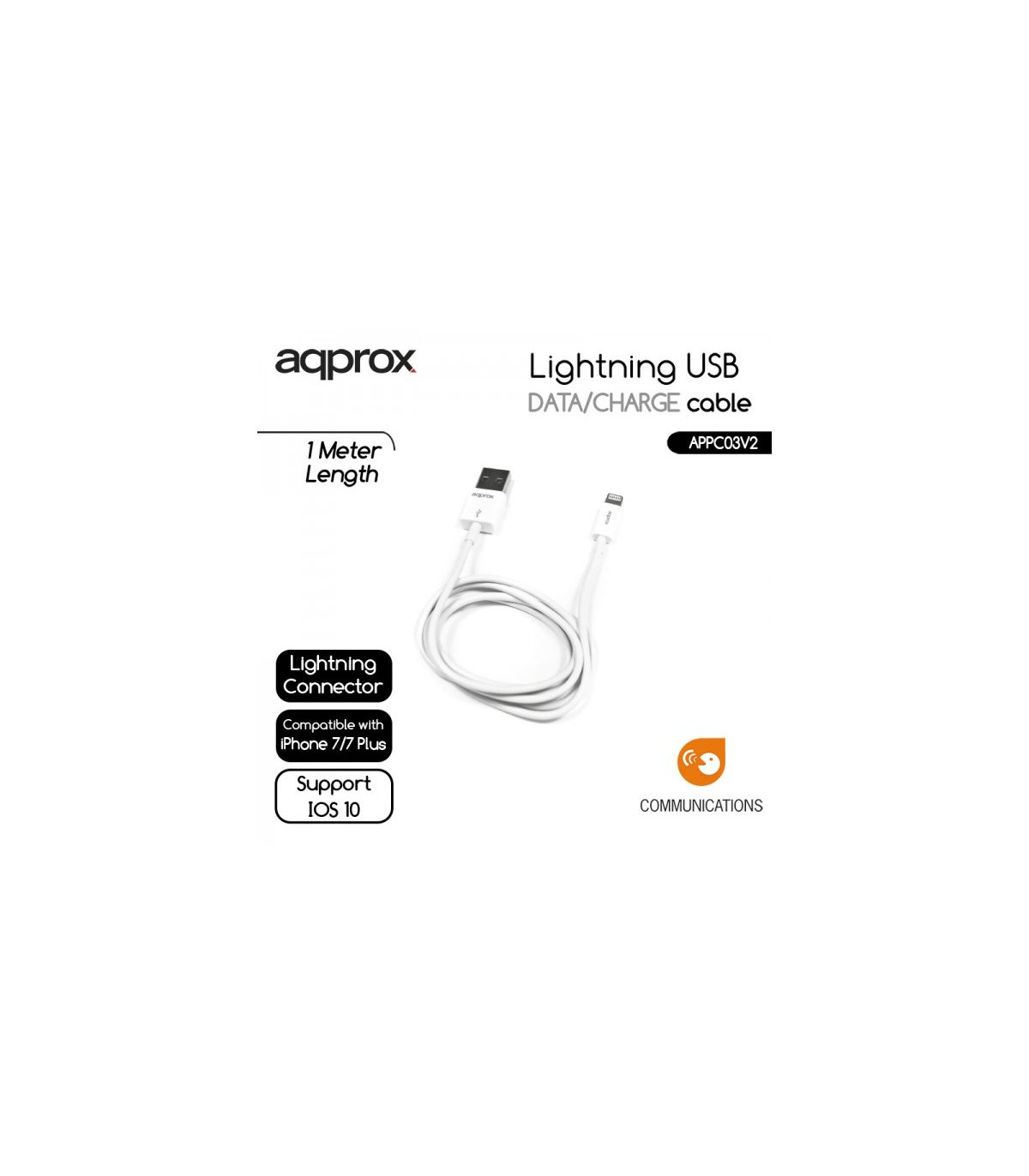 approx APPC03V2 Cable de datos/carga LIGHTNING/USB