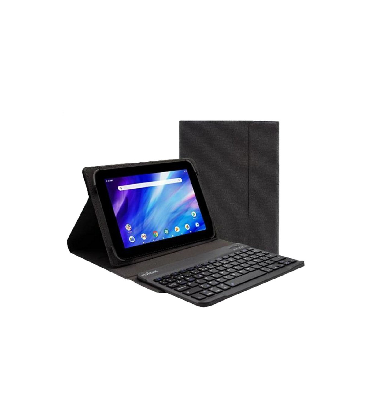 NILOX Funda tablet 9.7 a 10.5 teclado bt negro