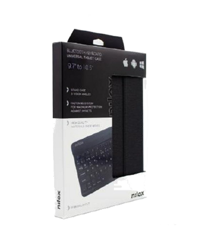 NILOX Funda tablet 9.7 a 10.5 teclado bt negro