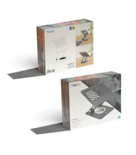 Tooq Soporte mesa 360º dispositivos hasta 13" Gris