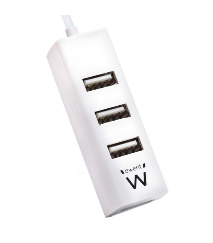 EWENT EW1122 MINI-HUB USB 4 PUERTOS BLANCO