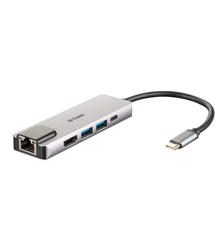 D-Link DUB-M520 Hub USB-C HDMI/2USB 3.0/USB-C/Ethe